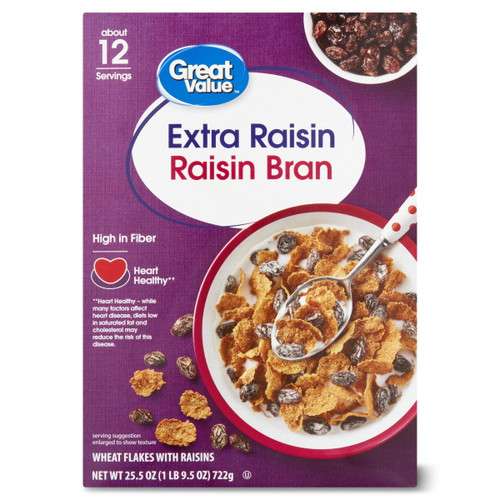 Great Value Crl Extra Raisin Bran12/25.5oz