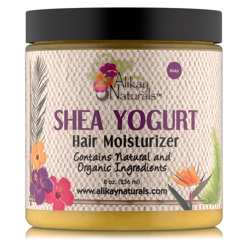 Alikay Naturals Shea Yogurt Moisturizing Hair Styling Cream With Coconut & Argan Oil, 8 Oz