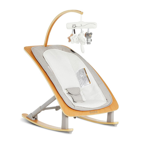 Fsxuolipi Light Gray Tory 2-in-1 Rocker &amp; Chair