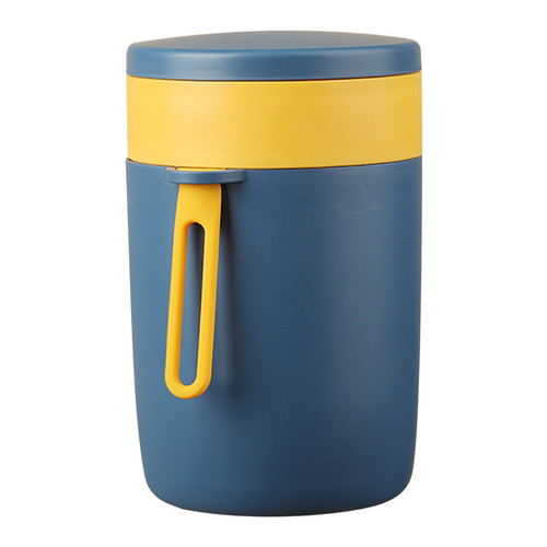 Fridja Stainless Steel Breakfast Cup Insulated Cup With Lid Spoon Large Capacity Milk Cup Breakfast Oatmeal Cup 580ml