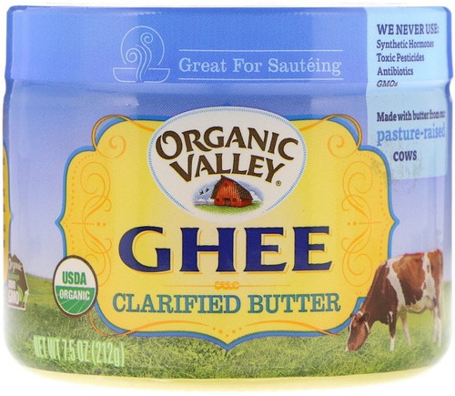 Organic Valley Ghee Clarified Butter 7.5 Oz Pack Of 4