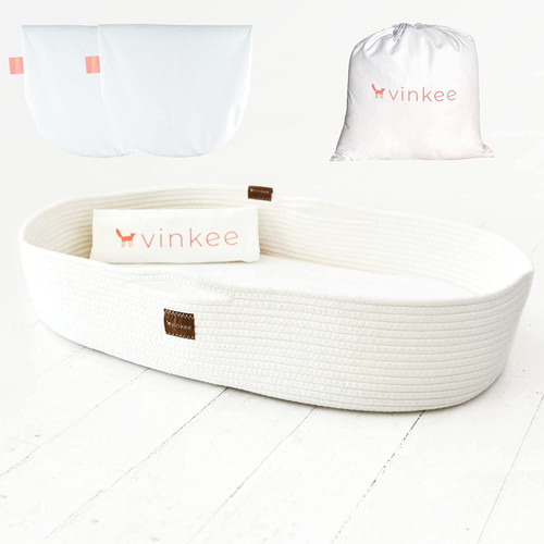 Premium Baby Changing Basket ? Portable Changing Table Topper For Dresser ? Baby Basket Changing Pad With Waterproof Covers And Bag ? Boho Nursery Decor Moses Basket ? Diaper Changing Station