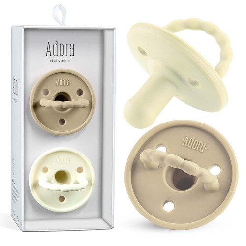 Silicone Baby Pacifiers Infant Pacifier For Boys / Girls 0 - 6 Months | Set Of 2 | Bpa Free