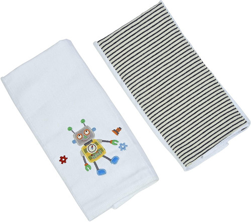 Maison Chic Robbie The Robot Double Burp Cloth Gift Set