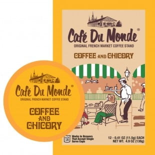 Cafe Du Monde Coffee & Chicory K-cup Coffee Pods, 12 Count