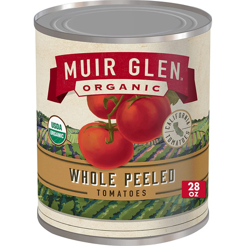 Muir Glen Organic Whole Peeled Tomatoes, No Sugar Added, 28 Oz. Cans (pack Of 12)