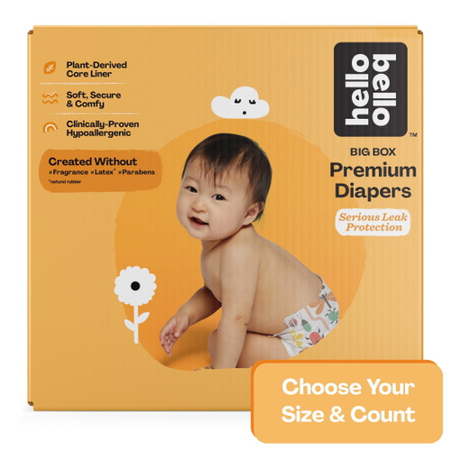 Hello Bello Premium Baby Diapers, Fun Gender Neutral Designs - Size 5, 56 Count