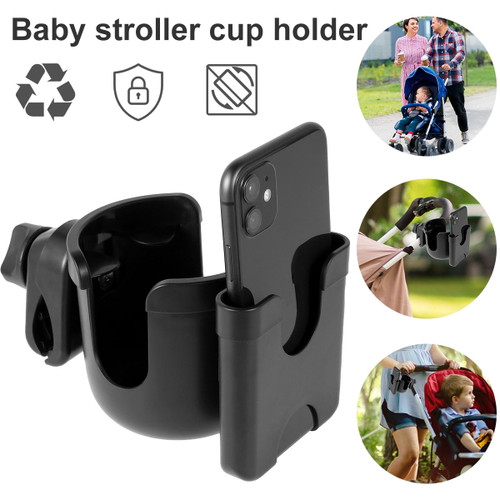 Relax Baby Stroller Cup Holder Universal Pram Cup Holder 360° Rotation Adjustable Pram Cup Rack Baby Bottle Organizer Holder For Baby Buggy Trolleys Bikes Walkers And Wheelchairs