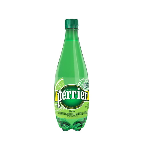 Perrier Lime Flavored Carbonated Mineral Water, 16.9 Fl Oz (24 Pack) Plastic Bottles