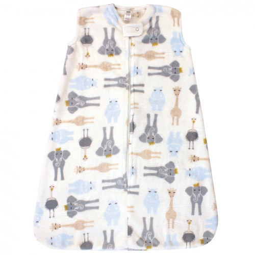 Hudson Baby Infant Boy Plush Sleeping Bag, Sack, Blanket, Royal Safari, 0-6 Months