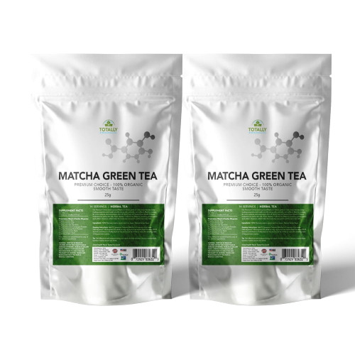Totally Products Organic Tasty Matcha Japanese Green Tea Powder (2 Packs)