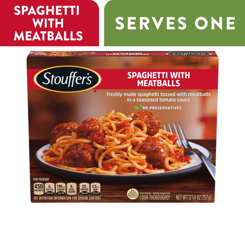 Stouffer's Spaghetti With Meatballs Frozen Meal 12.625 Oz