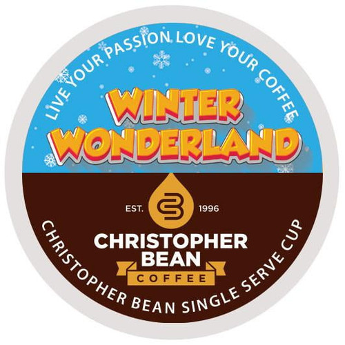 Christopher Bean Coffee Winter Wonderland Coconut K Cup Coffee Pods, 18 Count For Keurig Brewers