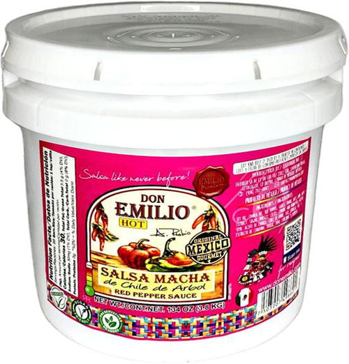Don Emilio Hot Macha Sauce, Gourmet Oil Based Dried Red Peppers, Chili Crisp Crushed Salsa– Extra Hot