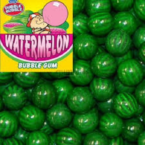 5lb Watermelon Dubble Bubble 1" 24mm  Vending Machine Bulk Gumball Candy