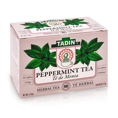 Tadin Peppermint, Herbal Tea Bags, 24 Ct