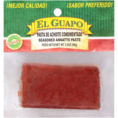 El Guapo Seasoned Annatto Paste (pasta De Achiote Condimentada), 3.5 Oz