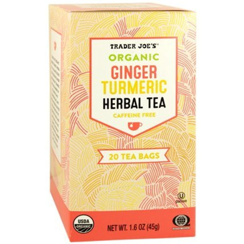 Tj Organic Ginger Turmeric Herbal Tea 20 Tea Bags (pack Of 3)