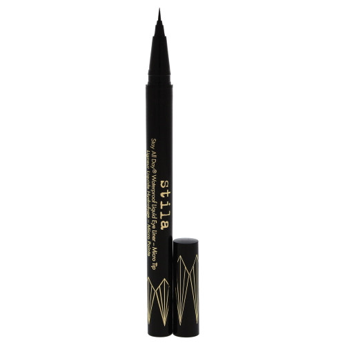 Stila Stay All Day Waterproof Liquid Micro Tip Eyeliner, Intense Black, 0.01 Oz