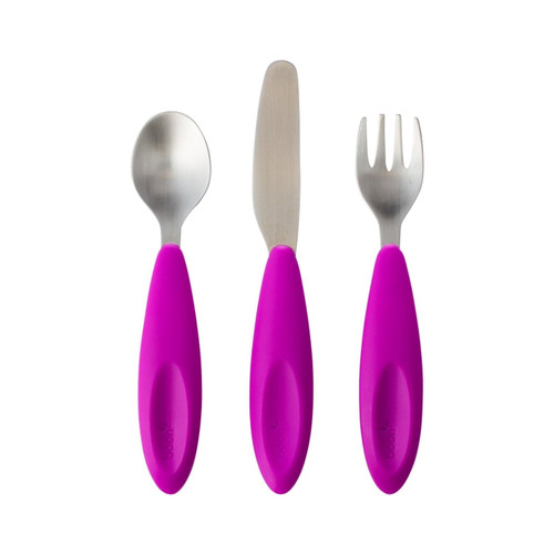 Boon Flatware Transitional Toddler Utensils Multi-colored