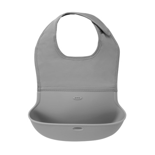 Oxo Tot Roll-up Bib, Gray