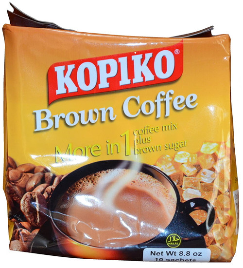 Kopiko Instant Brown Coffee, 8.8 Oz (10 Sachets)