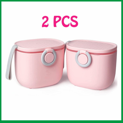 Lollanda Baby Formula Container For Travel Portable Milk Powder Dispenser Container Candy Fruit Box, Snack Containers With Carry Handle And Scoop Travel Outdoor Activities With Baby Infant