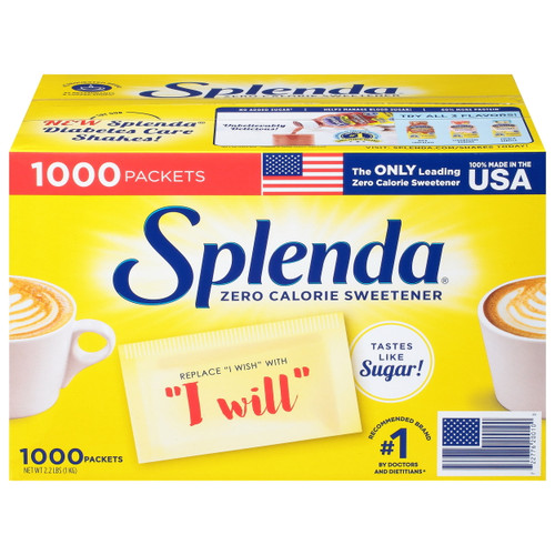 Splenda, Zero Calorie, Sweetener Packets, (1000 Count)