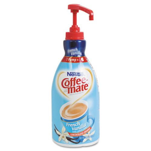 New Coffee-mate Liquid Creamer, Pump Dispenser, French Vanilla, 1.5 Liter , Each