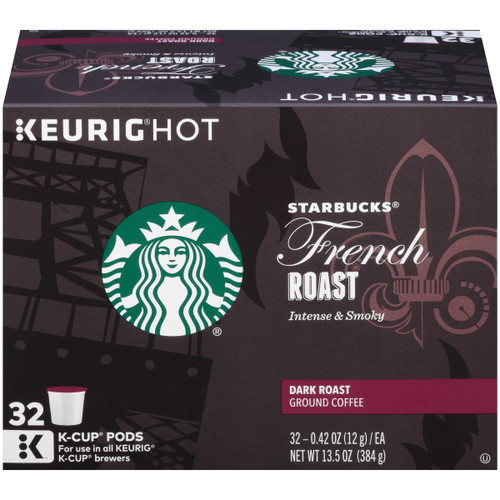 Starbucks Keurig Hot French Roast Dark Roast Ground Coffee K-cup Pods - 32 Ct
