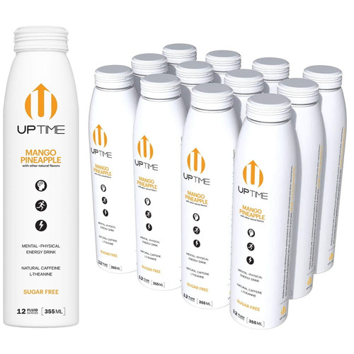 Uptime Energy Drink Mango Pineapple Sugar Free 12 Pack