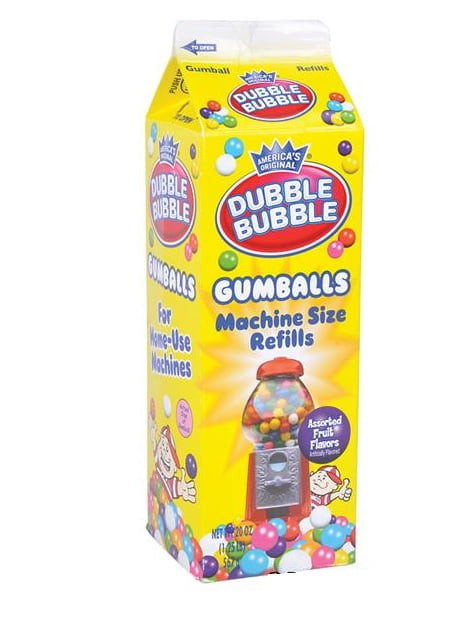 Dubble Bubble Gumballs, 20oz Carton