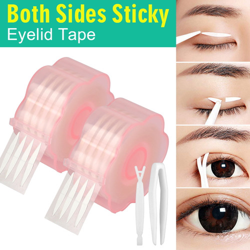 Natural Invisible Double Side Eyelid Tapes Stickers, Medical-use Fiber Strips