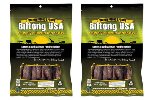 Biltong Usa Grass Fed Droewors Beef Sticks, Original Flavor, 16oz Pack
