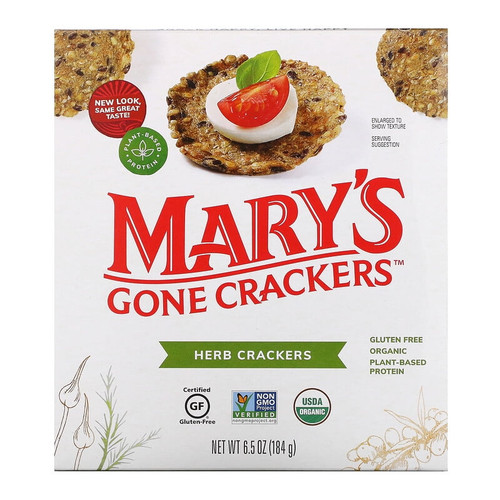 Mary's Gone Crackers, Herb Crackers, 6.5 Oz
