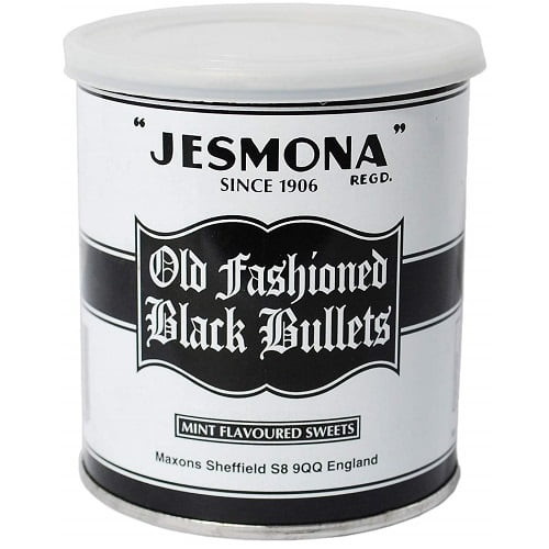 Jesmona Black Bullets Peppermints, 8.8-ounce Tin (pack Of 6)