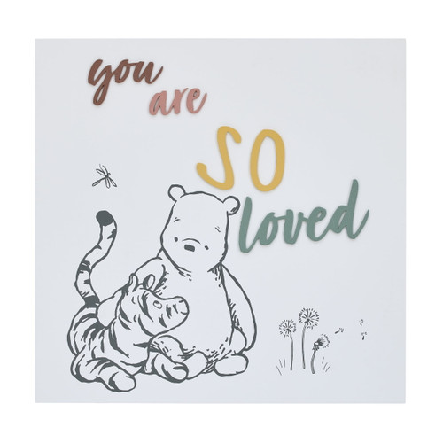 Disney Classic Winnie The Pooh You Are So Loved Wooden Wall Art