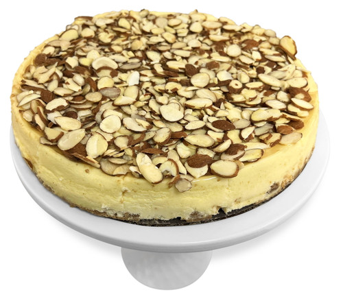 Andy Anand Sugar Free Almond Cheesecake 9" Fresh Made In Traditional Way, & Greeting Card, Birthday Valentine, Christmas, Mothers Day, Wedding (2 Lbs)
