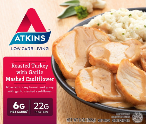Atkins Roasted Turkey With Garlic Mashed Cauliflower 9 Oz. (frozen)