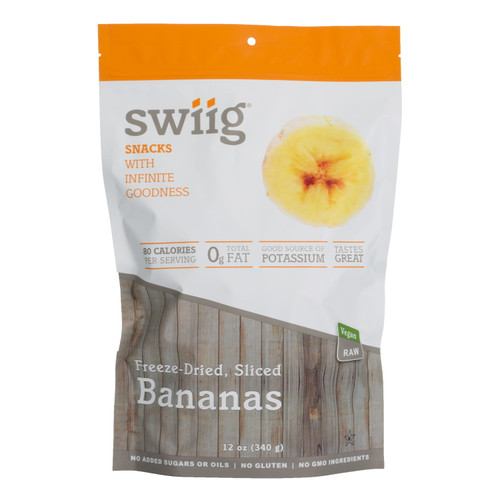 Swiig Freeze-dried, Sliced Bananas