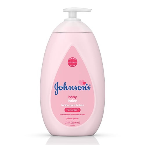 Johnsons Moisturizing Pink Baby Lotion With Coconut Oil, 27.1 Oz, 2 Pack