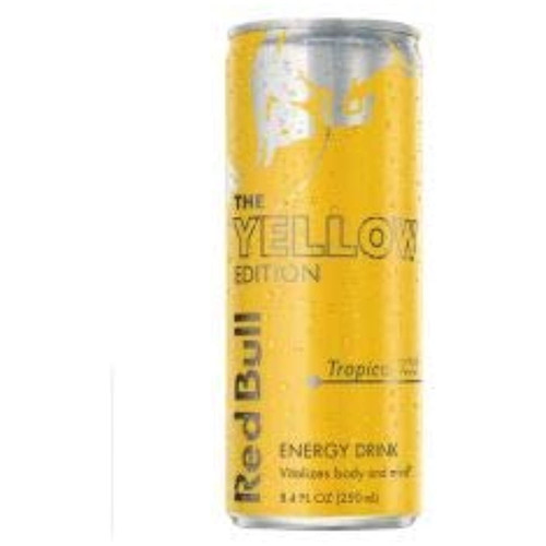 Red Bull - Tropical Yellow Edition Energy Drink 8.4 Oz ( Cans-4)