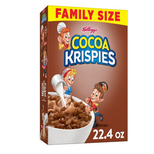 Kellogg's Cocoa Krispies Cold Breakfast Cereal, Original, 22.4 Oz
