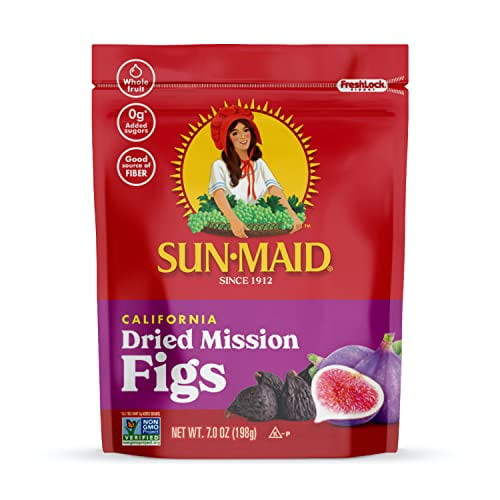 Sun-maid California Dried Mission Figs, No Added Sugar, Non-gmo 7 Oz