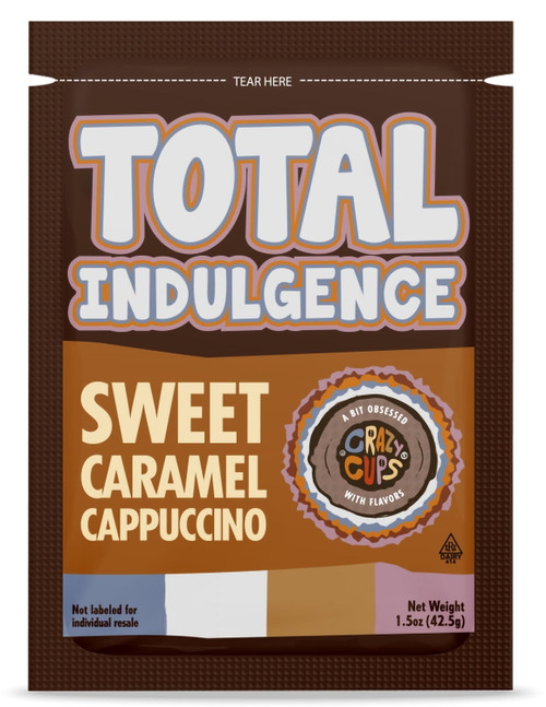 Total Indulgence Instant Cappuccino Mix, Sweet Caramel Cappuccino Mix - 44 Instant Cappuccino Packets, 42 Grams Of Total Indulgence Cappuccino Powder Mix In Each Pouch