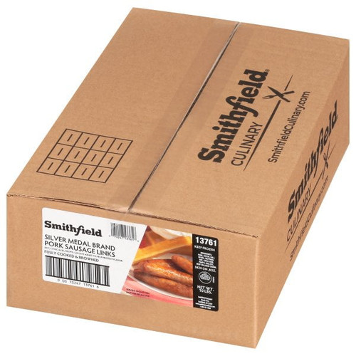 Farmland Silver Medal Fully Cooked Skin On Sausage Link, 20:1 - 1 Each.