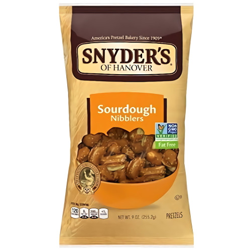 Sourdough Nibblers Pretzels By Snyder's Of Hanover | 9 Ounces | Pack Of 3