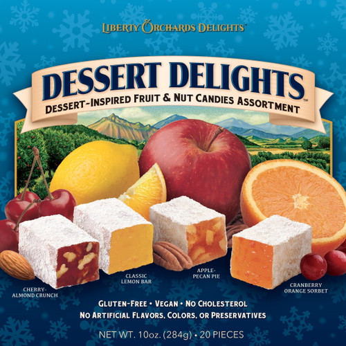 Liberty Orchards 10oz Dessert Delights Holiday Gift Box, 20 Pieces