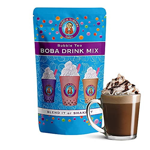 Mocha Frappuccino Boba / Bubble Tea Drink Mix Powder By Buddha Bubbles Boba 10 Ounces (283 Grams)