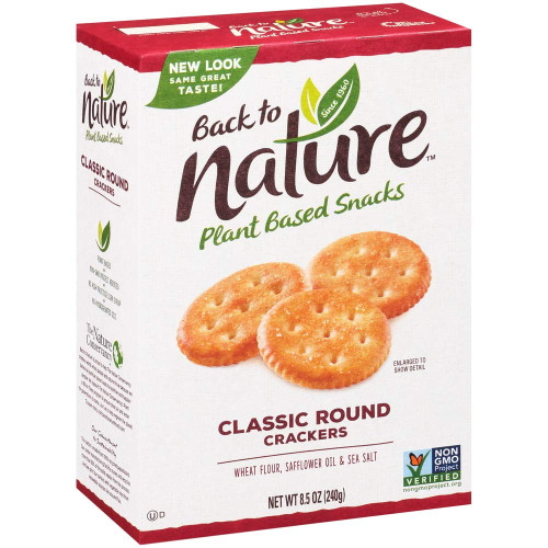 Back To Nature Classic Round Crackers 8.5 Oz Pack Of 3